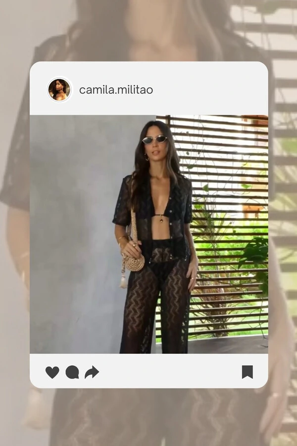 Look Camisa Frade + Calça Caieiras + Biquini Lana