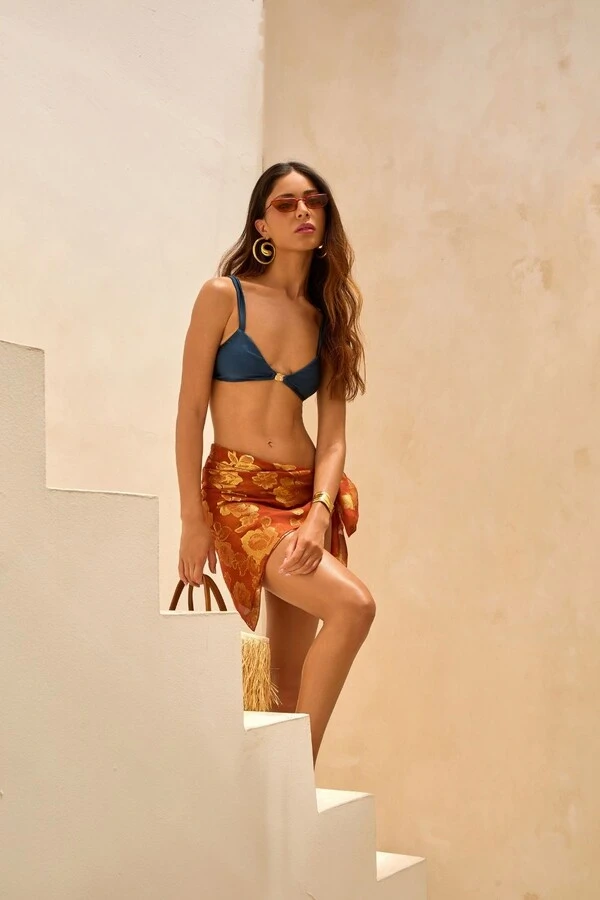 Conjunto Biquini Mykonos + Lenço Lux