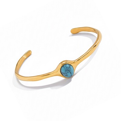 Foto Bracelete Turquesa Orgânico