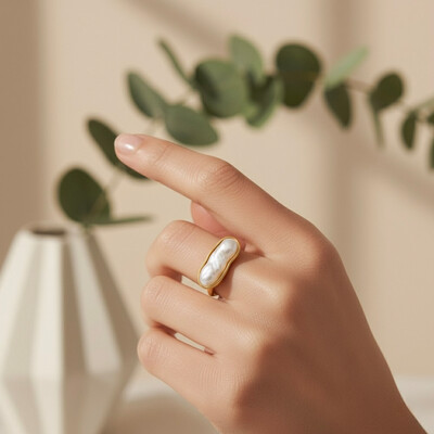 FotoAnel Luci Pérola Barroca