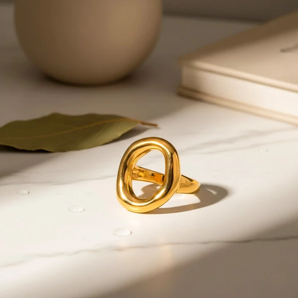 Anel Orgânico Vazado