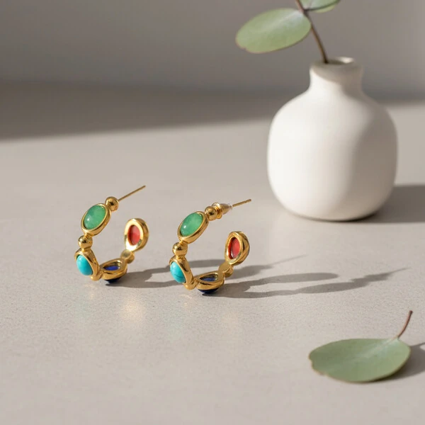 Argola Pedras Naturais