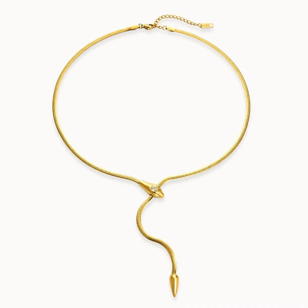Colar Serpente Dourada