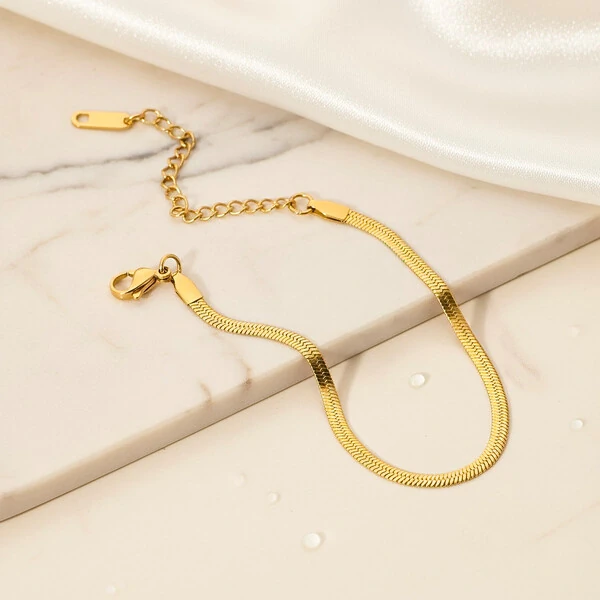 Pulseira Malha Snake Fina