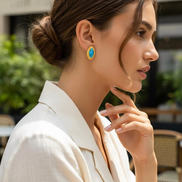 Brinco Lira Turquesa