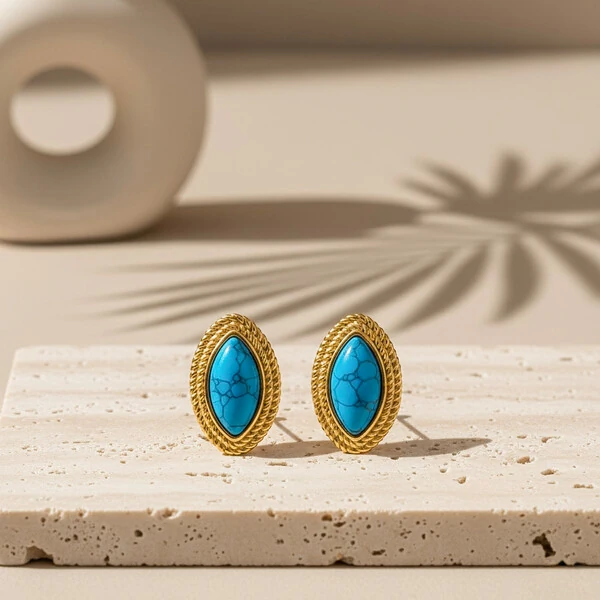 Brinco Lira Turquesa