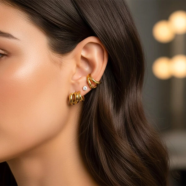 Brinco Argola Triple