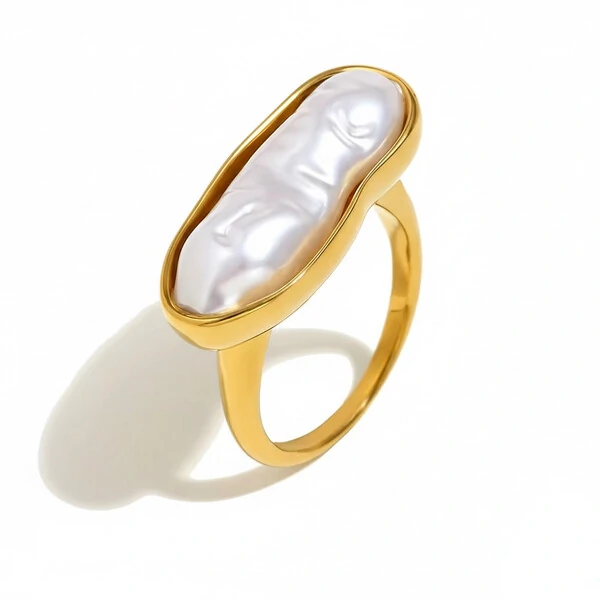 Anel Luci Pérola Barroca