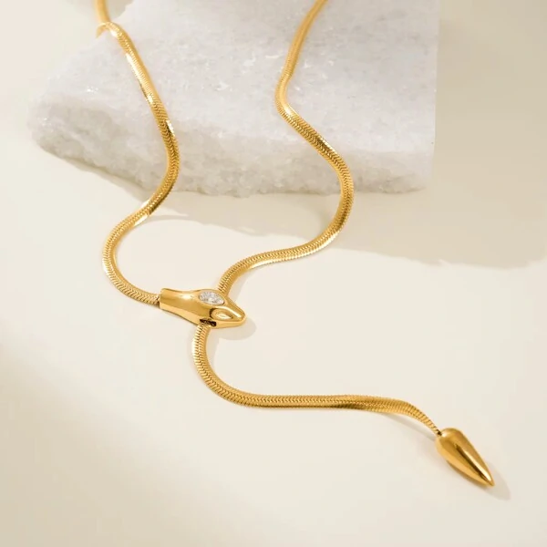 Colar Serpente Dourada