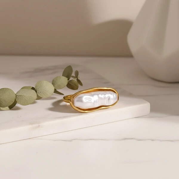 Anel Luci Pérola Barroca