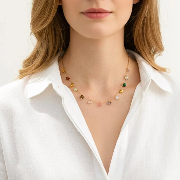 Colar Harmonia Pedras Naturais