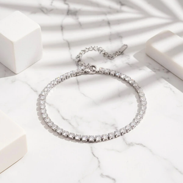 Pulseira Riviera Fina Zircônias