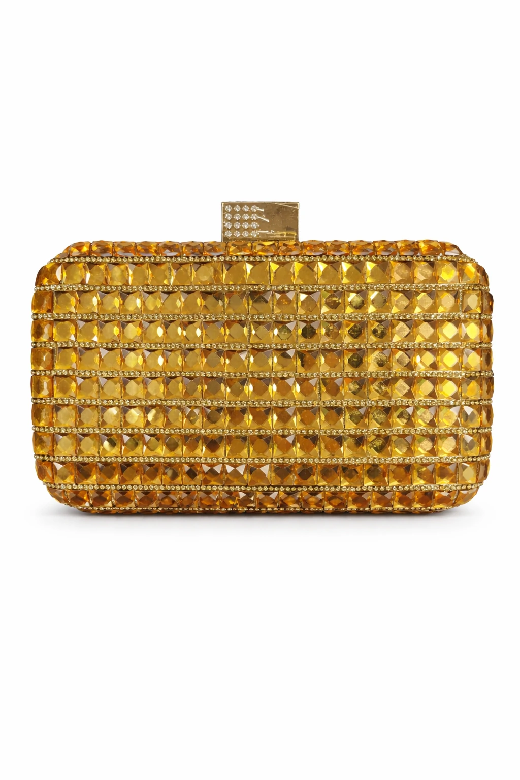 FotoClutch Bag Cristal Dourada