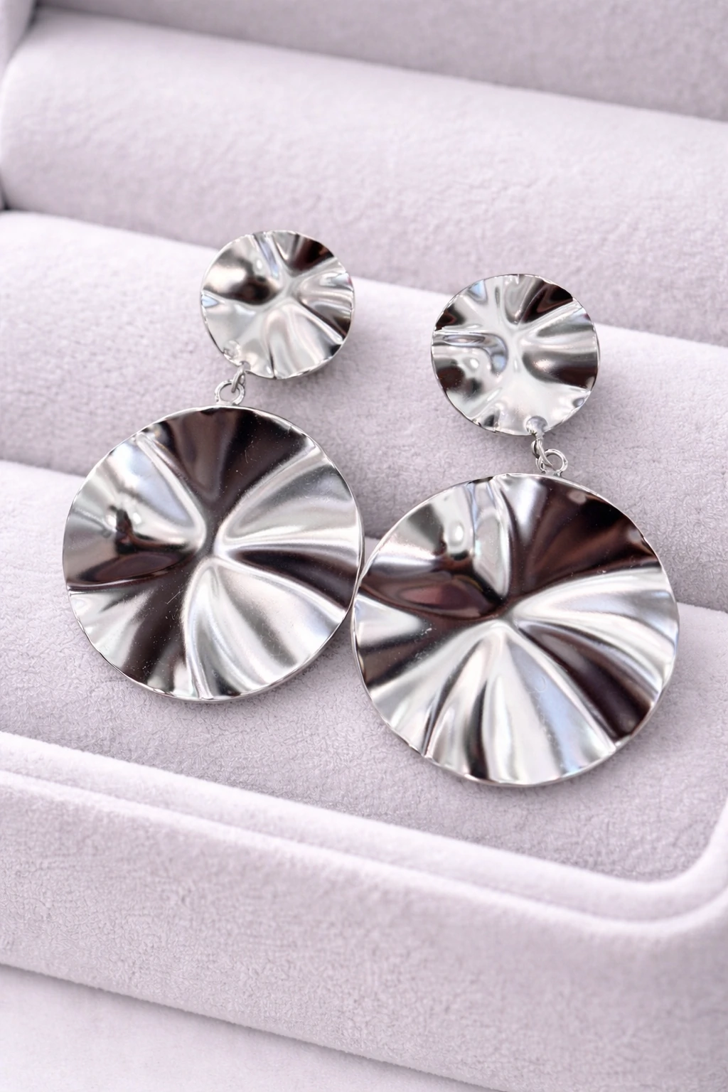 FotoBrinco Disco Prata Orgânico Semi Jóia