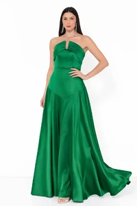 Vestido Edna contemporaneo Longo Em New Span