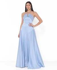 Vestido Edna contemporaneo Longo Em New Span