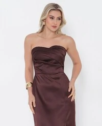 Vestido Roberta Longo Com Capa Removivel