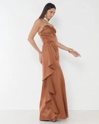 Vestido Zaine Detalhe Em Babado Cascata