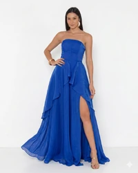 Vestido Suzi Longo Fluido Em Organza Lalique