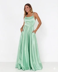 Vestido Zilma Alça Fina Em Cetim