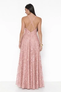 Vestido Jordana Em Tule Bordado Nice