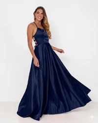 Vestido Zilma Alça Fina Em Cetim