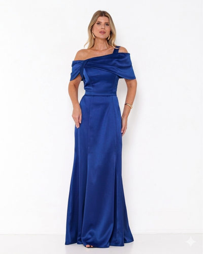 Foto Vestido Lina Ombro a Ombro Em New Span