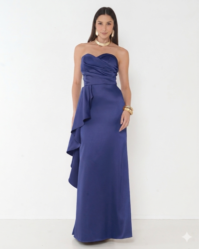 FotoVestido Zaine Detalhe Em Babado Cascata