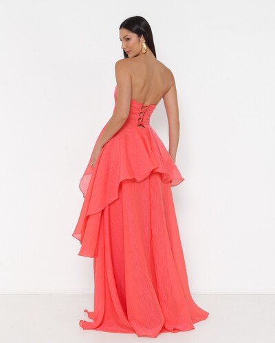 FotoVestido Suzi Longo Fluido Em Organza Lalique