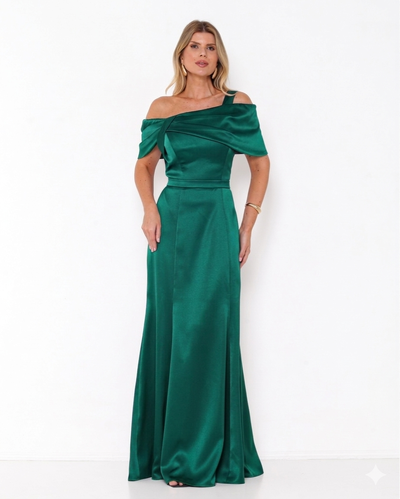 Foto Vestido Lina Ombro a Ombro Em New Span