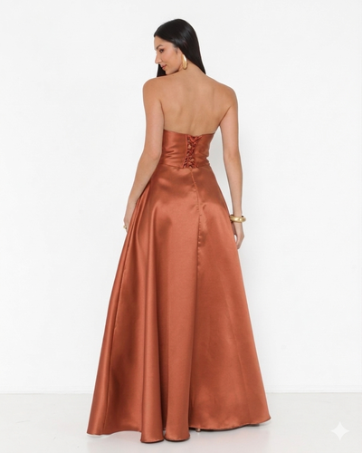 FotoVestido Nanda Decote Moderno Em Zibeline