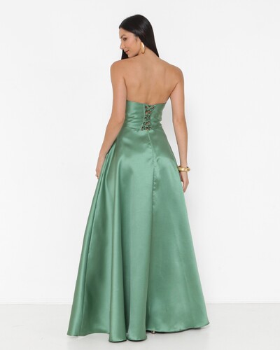 FotoVestido Nanda Decote Moderno Em Zibeline