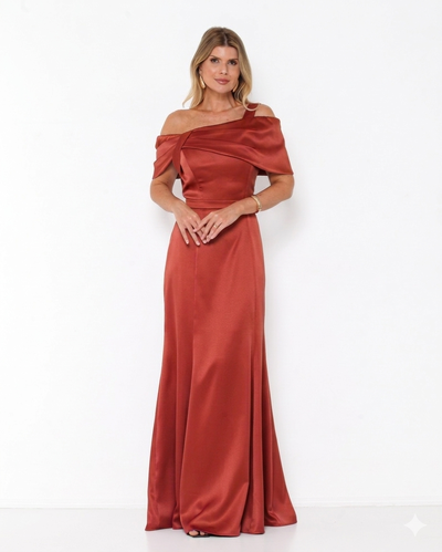 Foto Vestido Lina Ombro a Ombro Em New Span