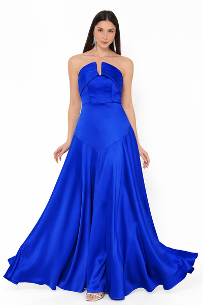 Foto Vestido Edna contemporaneo Longo Em New Span