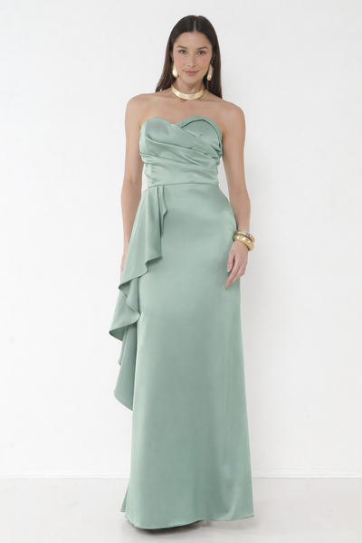 Foto Vestido Zaine Detalhe Em Babado Cascata