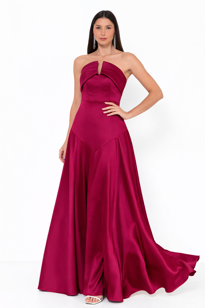 Foto Vestido Edna contemporaneo Longo Em New Span