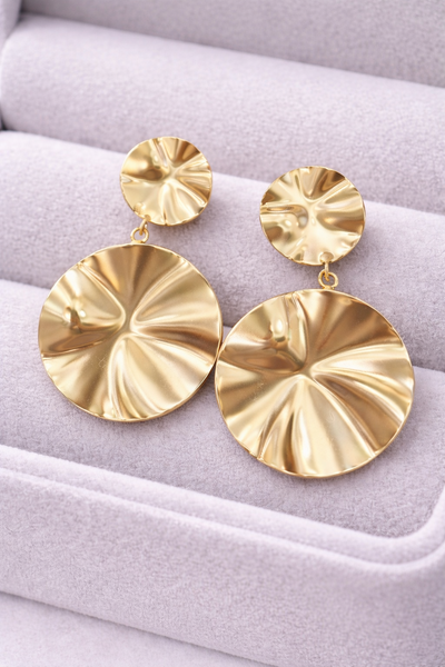 FotoBrinco Disco Dourado Orgânico Semi Jóia