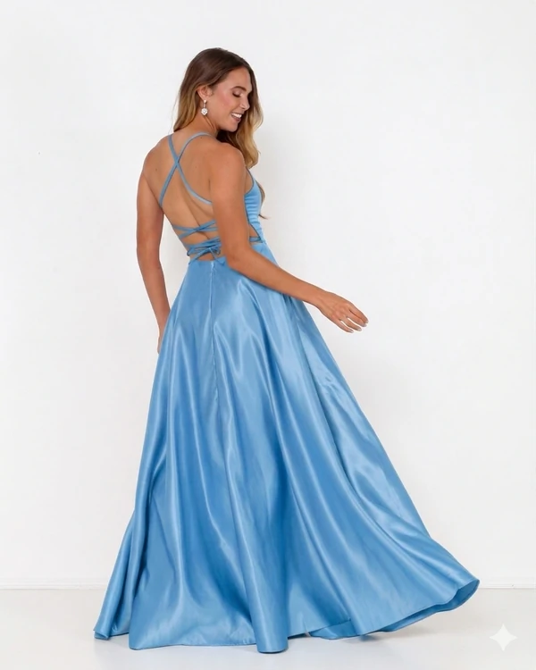 Vestido Zilma Alça Fina Em Cetim