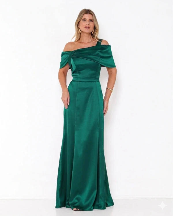 Vestido Lina Ombro a Ombro Em New Span