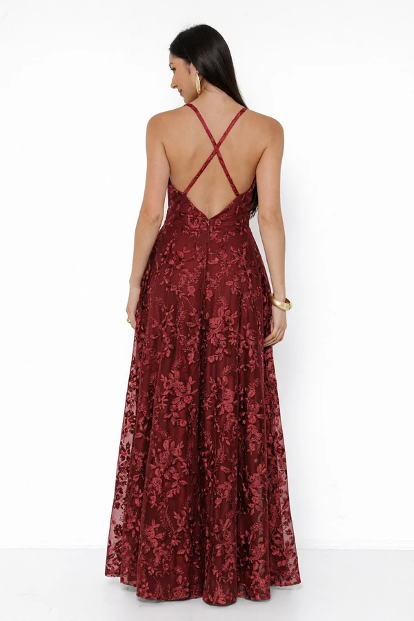 Vestido Jordana Em Tule Bordado Nice