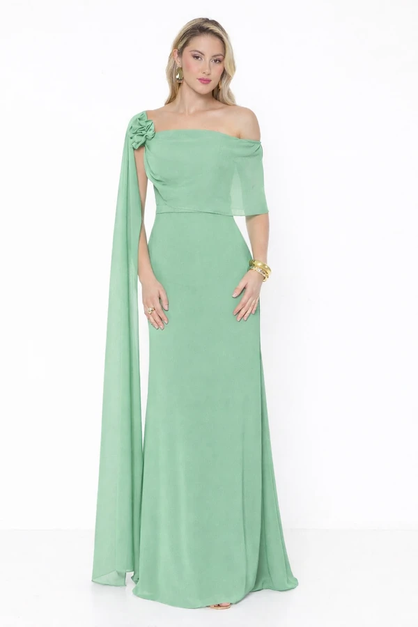 Vestido Luma Chiffon Celine Delicado