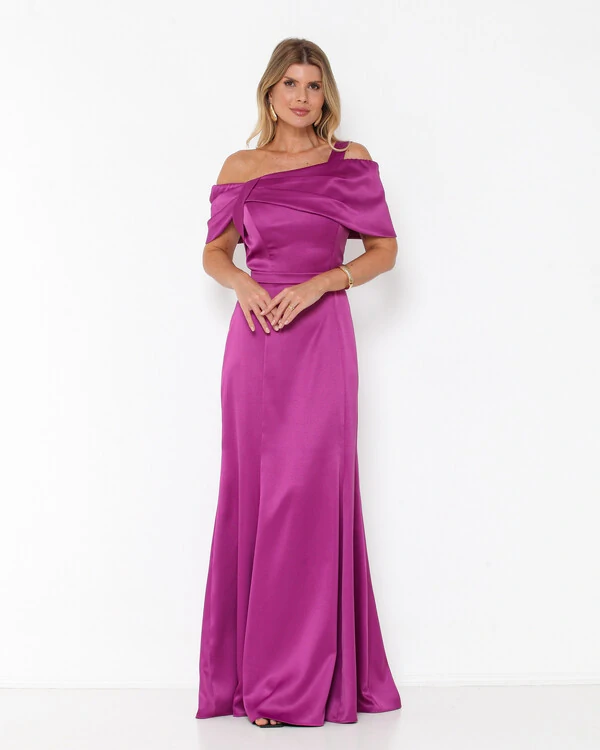 Vestido Lina Ombro a Ombro Em New Span