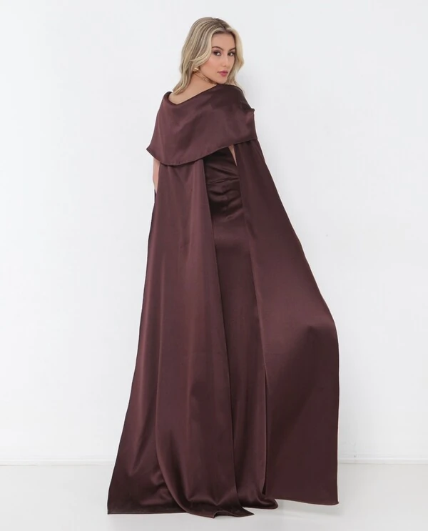 Vestido Roberta Longo Com Capa Removivel