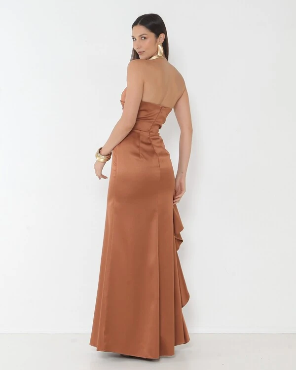 Vestido Zaine Detalhe Em Babado Cascata