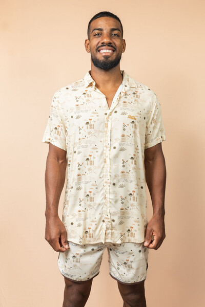 Foto Camisa de botão Estampada