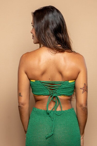 FotoTop Faixa Crochê Brasil