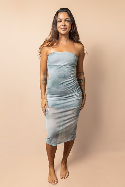 Foto Vestido TQC Tule Concha