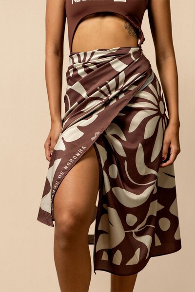 FotoSaia Pareô Reta Estampada