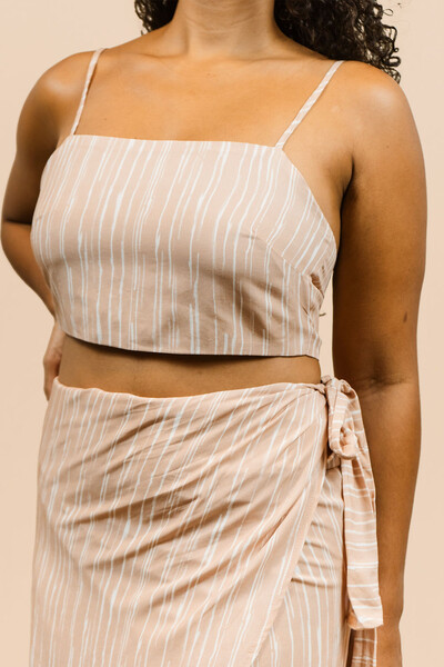 Foto Top Amarração Stripes