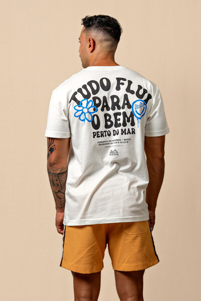 Foto Camiseta de algodão Premium Tudo Flui